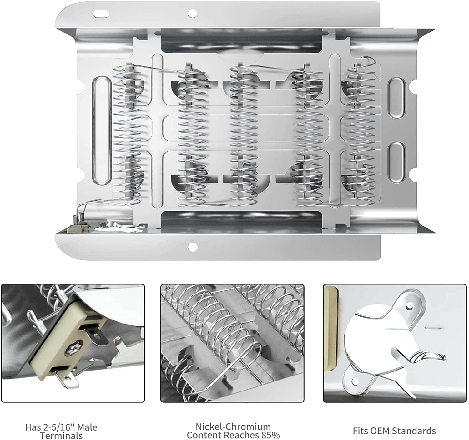 Kit de Elemento Calefactor para Secadora 279838 W10724237 - Imagen 3