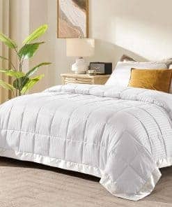 Manta Tamaño Queen downluxe con Ribete de Satín, Mantas