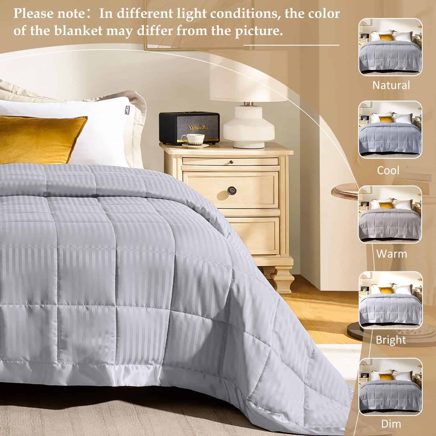 Manta King Size downluxe con Ribete de Satén, Manta de Lujo - Imagen 6