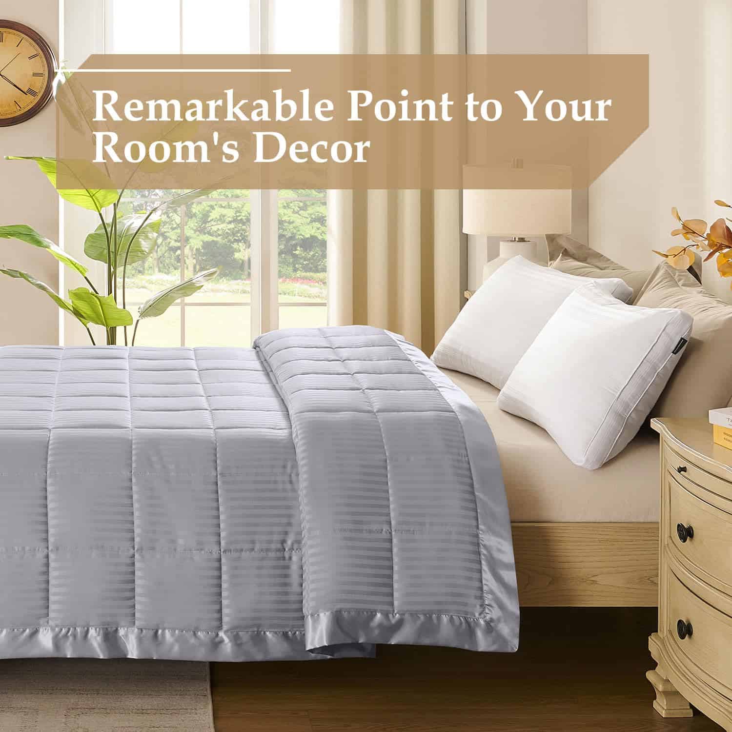 Manta King Size downluxe con Ribete de Satén, Manta de Lujo - Imagen 4