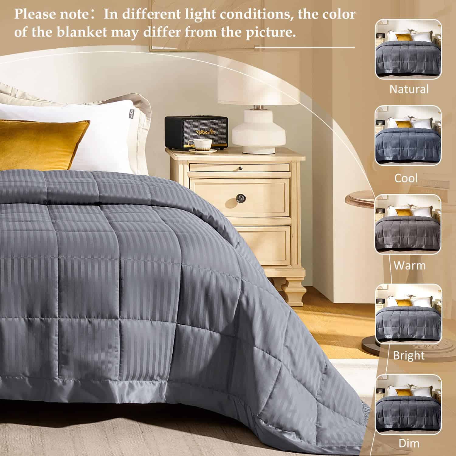 Manta Tamaño King downluxe con Ribete de Satén, Manta - Imagen 6