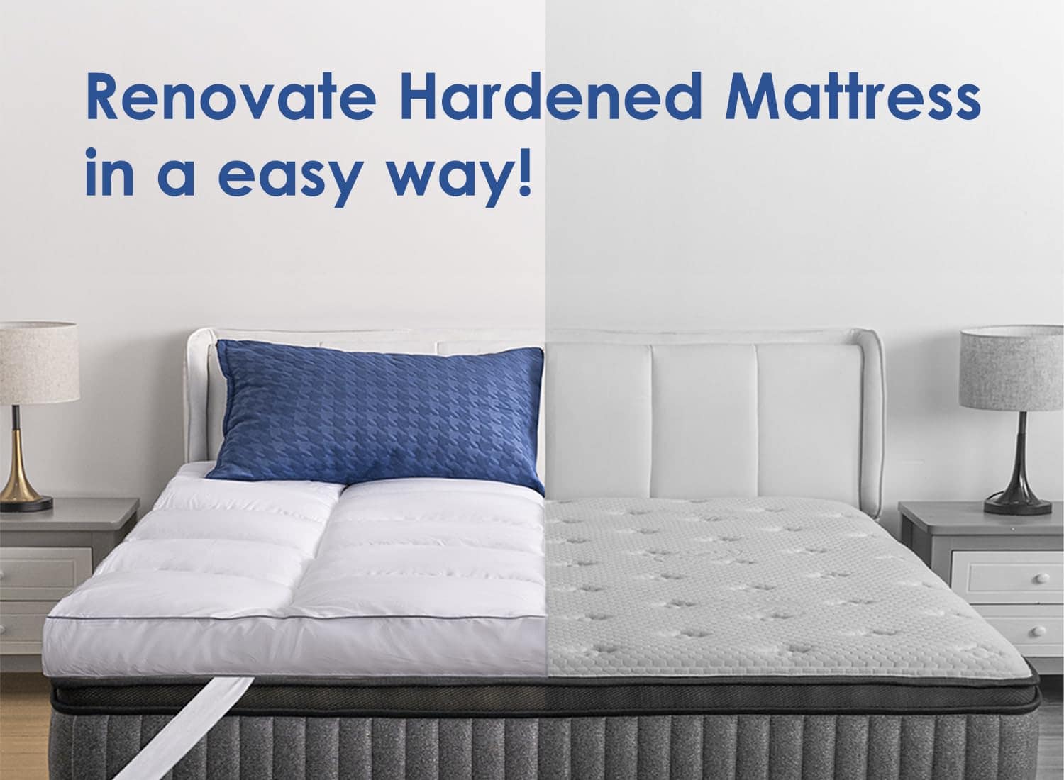 Topper de Colchón Marine Moon King, Colchón Suave de Lujo, - Imagen 7