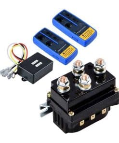 Relevador Solenoide de Winche 24V 500A con Control Remoto