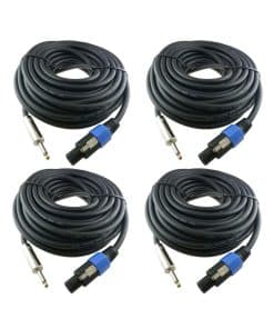 Cables de Altavoz Speakon a 1/4" Profesionales Yoico 4X 25