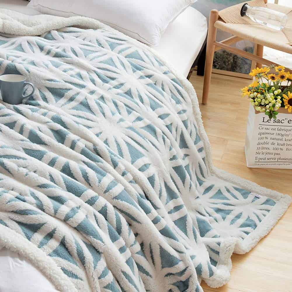 Manta de Sherpa LOMAO Manta de Felpa Suave Manta de Tiro de - Imagen 7