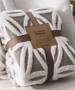 LOMAO Manta de felpa Sherpa 60x80, Manta suave y esponjosa