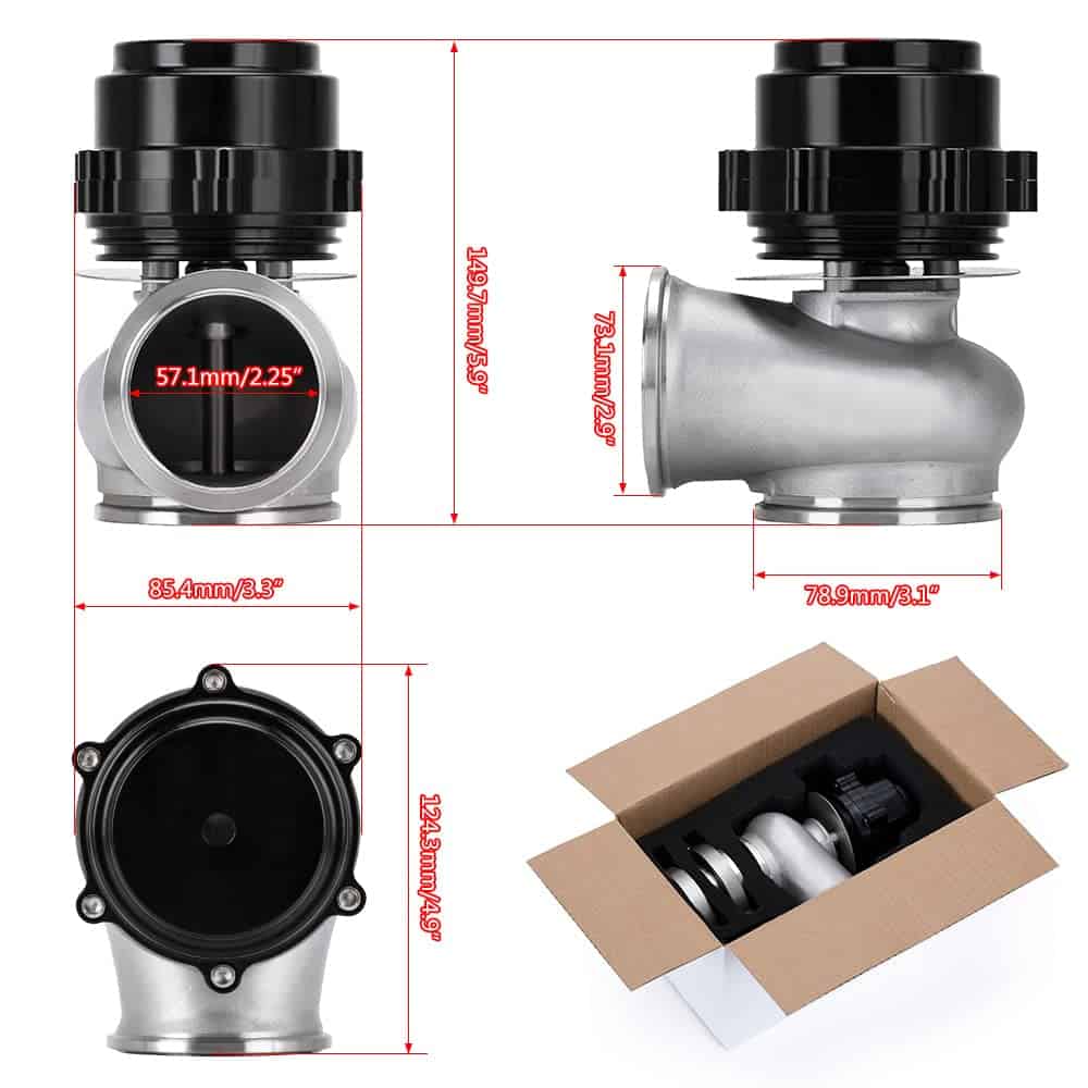 PTNHZ Brida V60 de 60MM para Wastegate Turbo de Aluminio - Imagen 6
