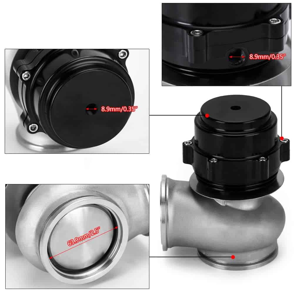 PTNHZ Brida V60 de 60MM para Wastegate Turbo de Aluminio - Imagen 5