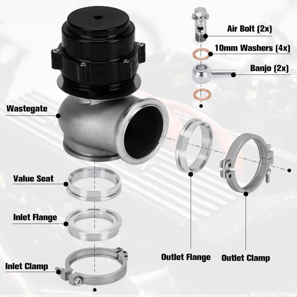 PTNHZ Brida V60 de 60MM para Wastegate Turbo de Aluminio - Imagen 4