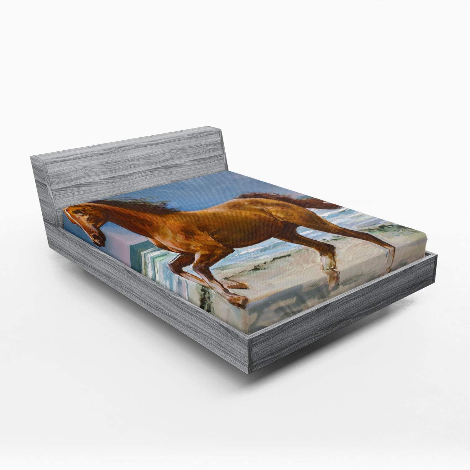 Sábana Ajustable Lunarable Animal, Pintura Temática de