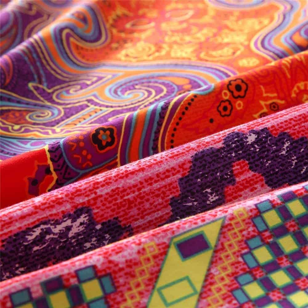 Juego de Funda nórdica Boho King, Microfibra 3 Piezas Juego - Imagen 4
