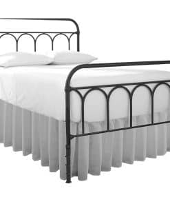 Faldón de Cama con Esquinas Partidas - Falda de Polvo - 16"