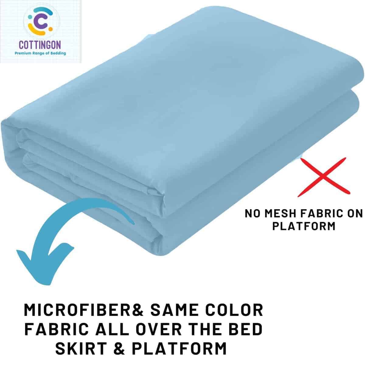 Faldón de cama con esquinas divididas - Faldón de polvo de - Imagen 8