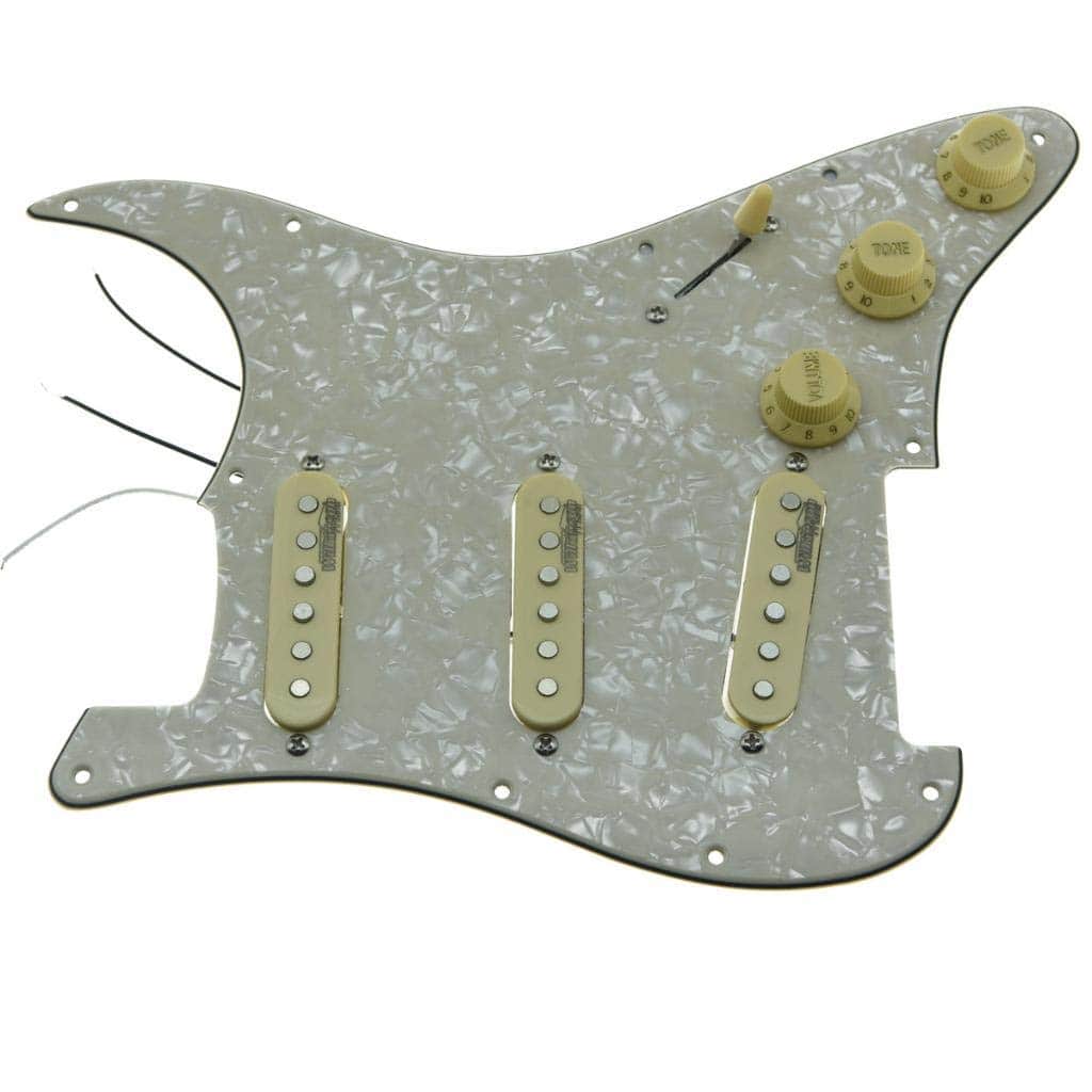 Pickguard cargado KAISH Aged Pearl para guitarra eléctrica - Imagen 4