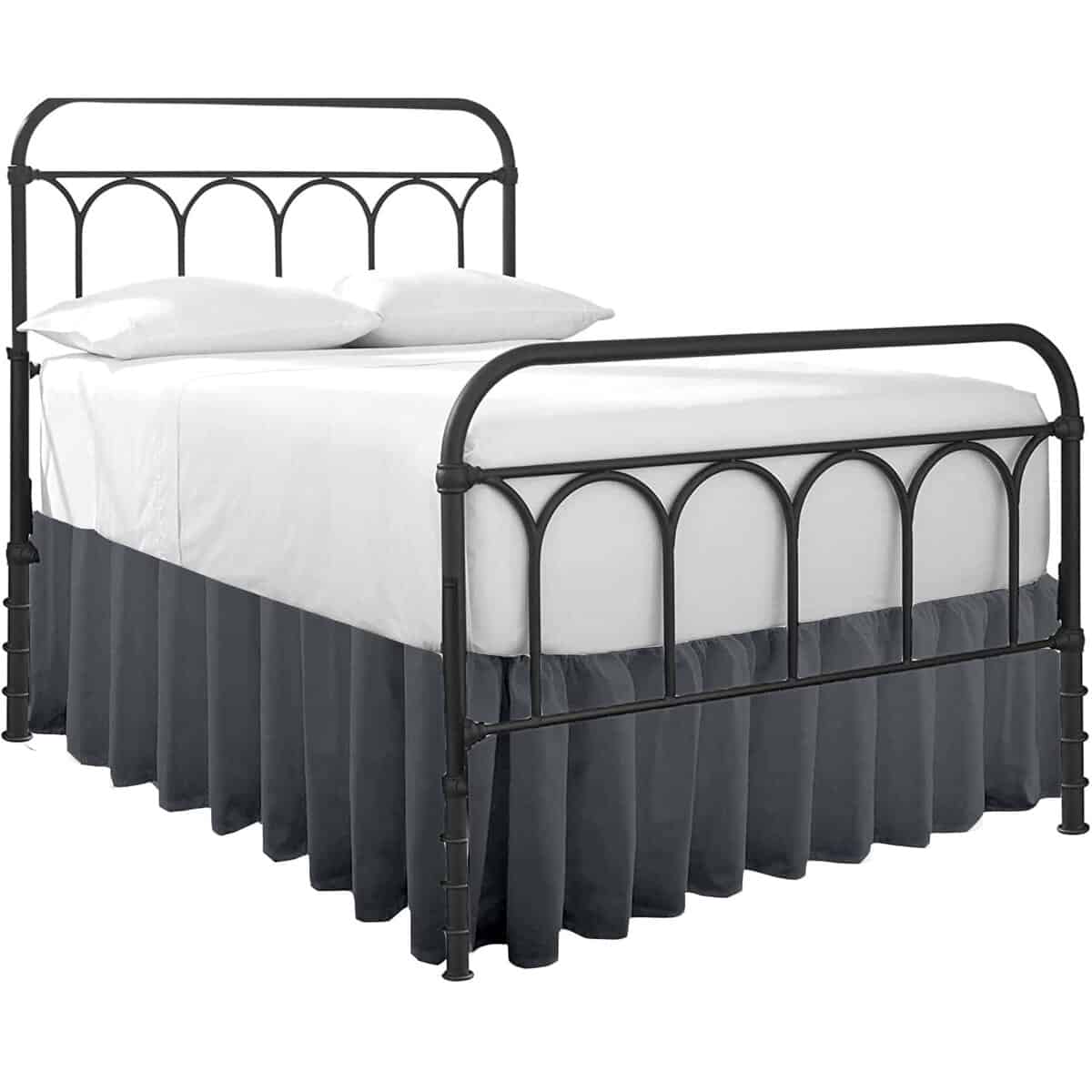 Faldón de Cama con Esquinas Partidas - Falda Antipolvo -