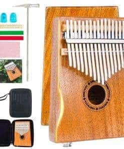 Kalimba Eléctrica EASTROCK de 17 Teclas con Pastilla