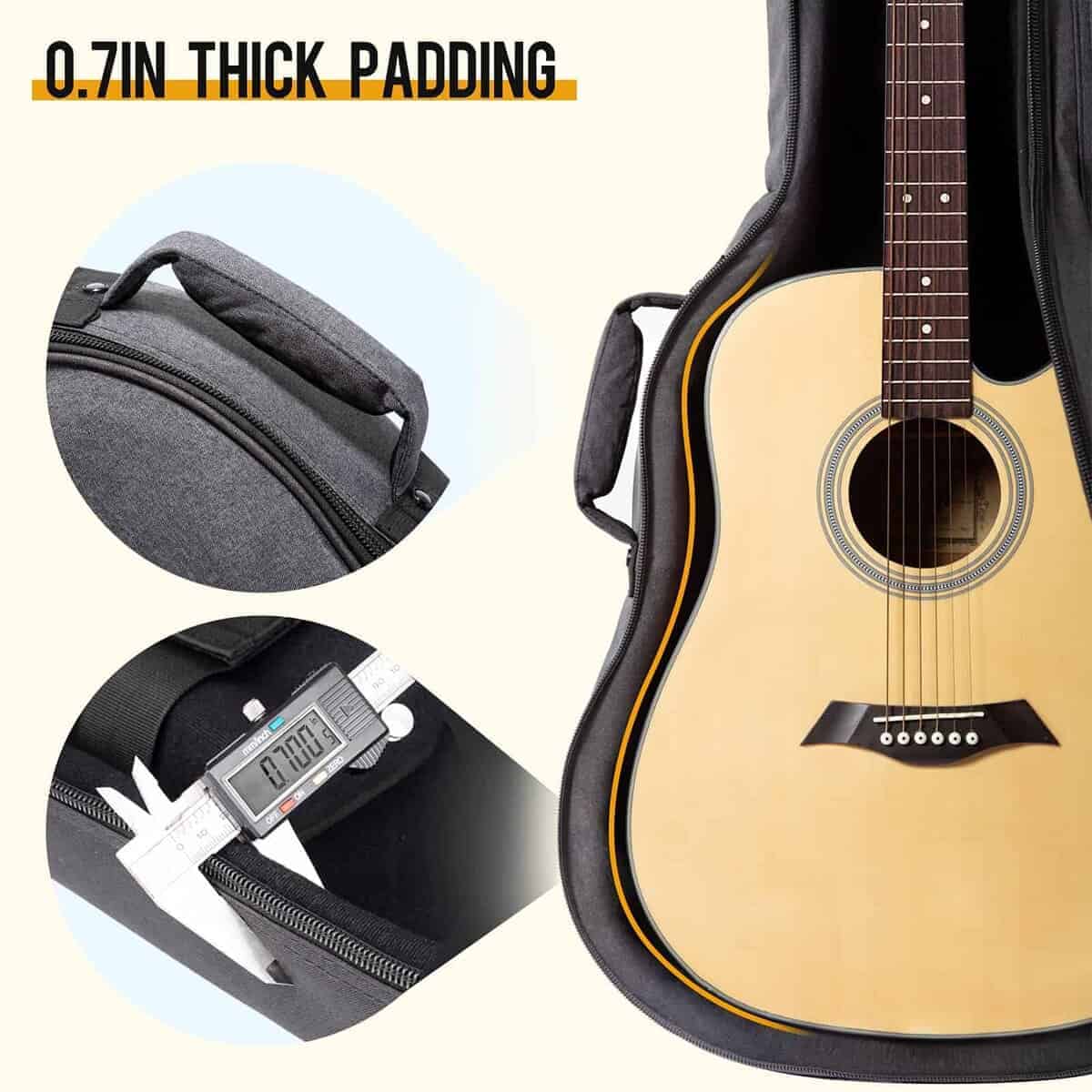 Funda de Guitarra Acústica Acolchada con esponja de 0.7 - Imagen 5
