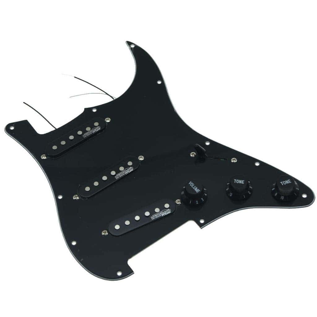 Pickguard Cargado de Guitarra Eléctrica KAISH Negro 3Ply