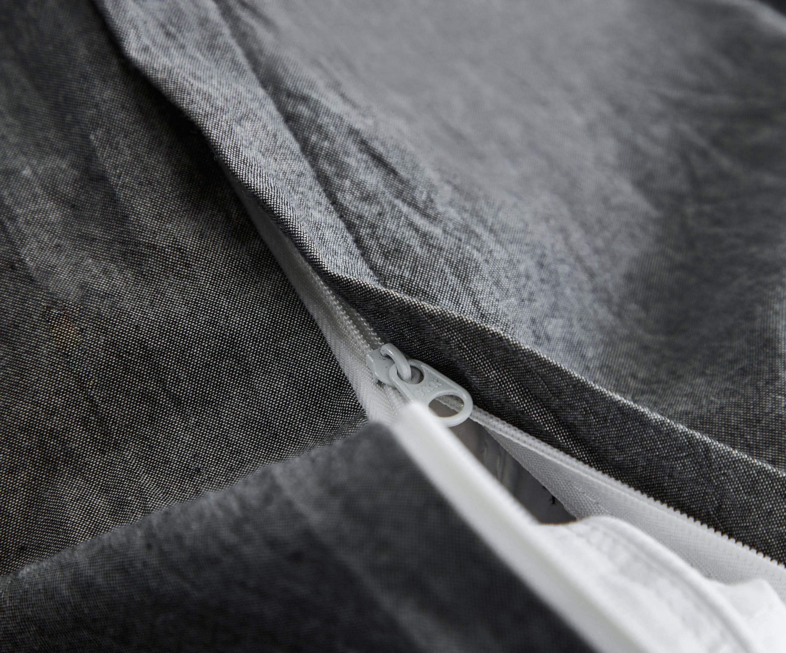 ECOCOTT Funda de Edredón Gris Tamaño King, 100% Algodón - Imagen 9