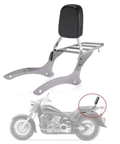 Respaldo Sissy Bar con Portaequipajes y Almohadilla para
