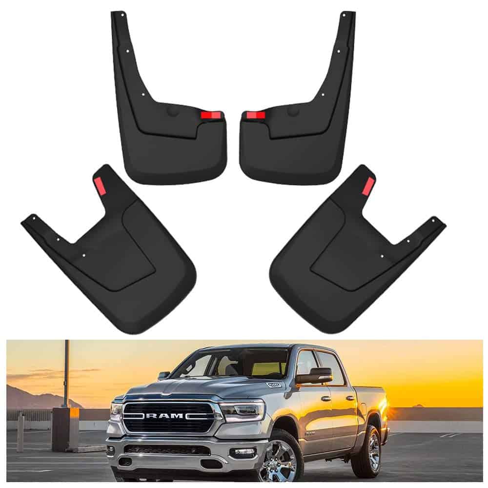 Kiwi Master Mud Flaps para Accesorios 2019-2024 Dodge Ram