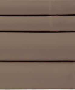 Juego de Sábanas de Algodón - 100% Algodón - -Taupe Solid