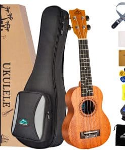 Ukelele Soprano Eastrock de Caoba para Principiantes de 21