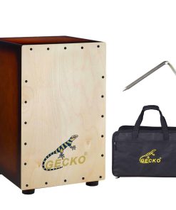 GECKO Cajon BOX Drum-Caja de percusión de madera, con