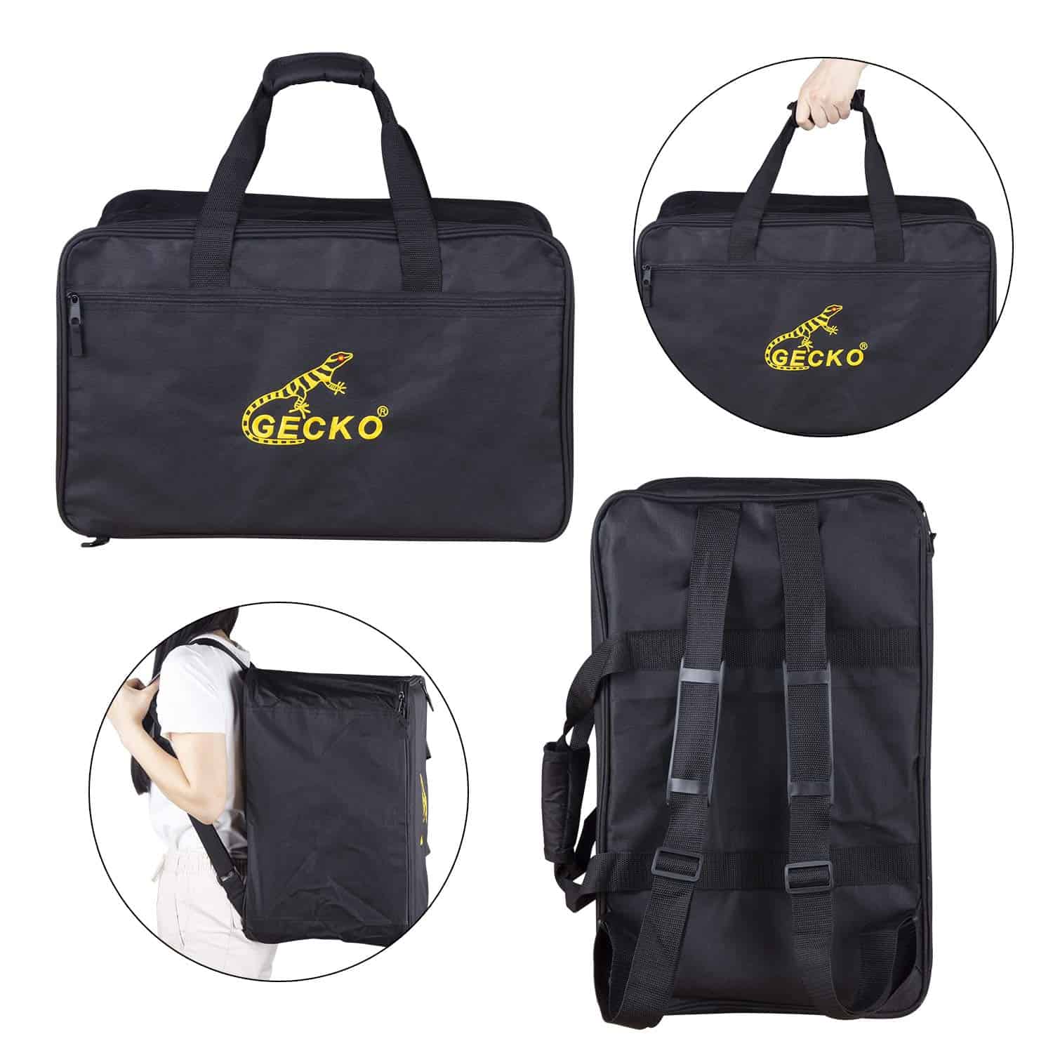 GECKO Cajon BOX Drum-Caja de percusión de madera, con - Imagen 6