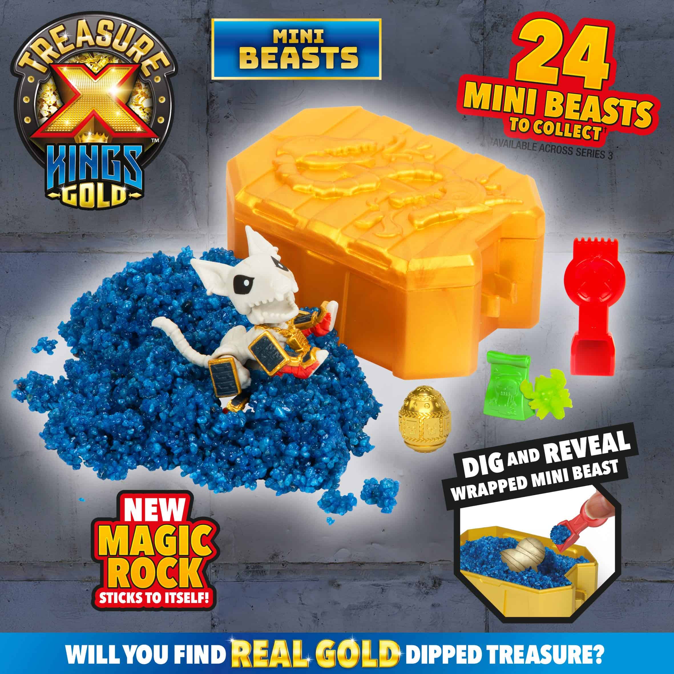 TREASURE X 41514 Kings Gold Mini Beasts - Estilos, Colores - Imagen 5