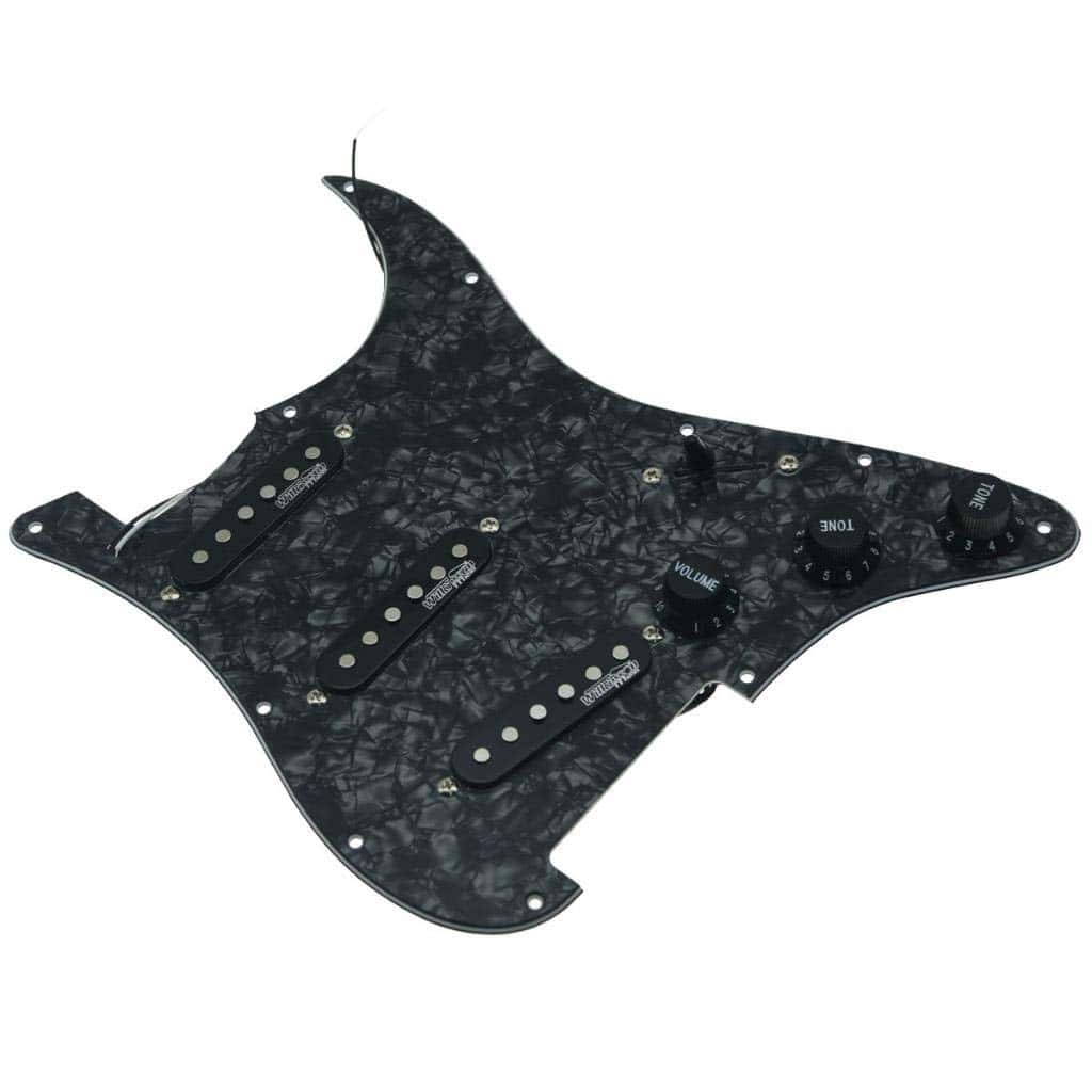 Pickguard KAISH Black Pearl Loaded Prewired con Pastillas