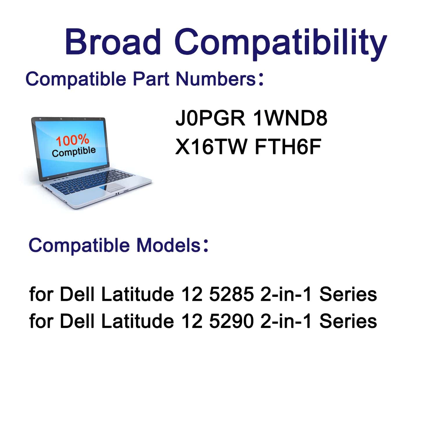 Batería de Repuesto de Computadora Portátil SUNNEAR J0PGR - Imagen 6
