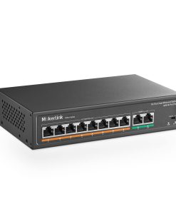 MokerLink 8 Puertos Switch PoE con 2 Gigabit Uplink,
