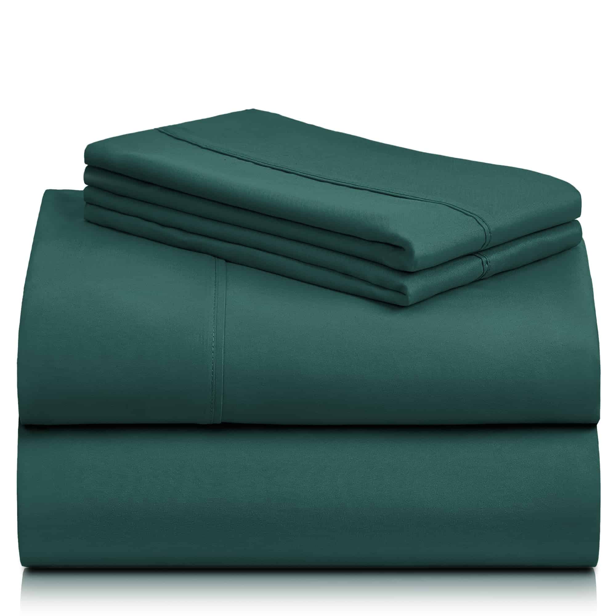 Juego de sábanas de 4 piezas LuxClub Queen, -Esmeralda - Imagen 9