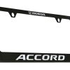 Portaplacas de Metal con Logo de Honda Accord (Negro)