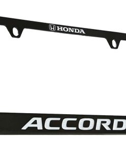 Portaplacas de Metal con Logo de Honda Accord (Negro)