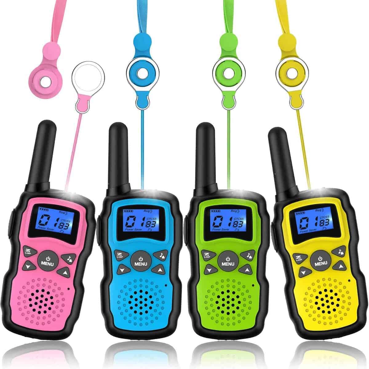 Walkie Talkies Wishouse para Niños 4 Paquete, Radios de