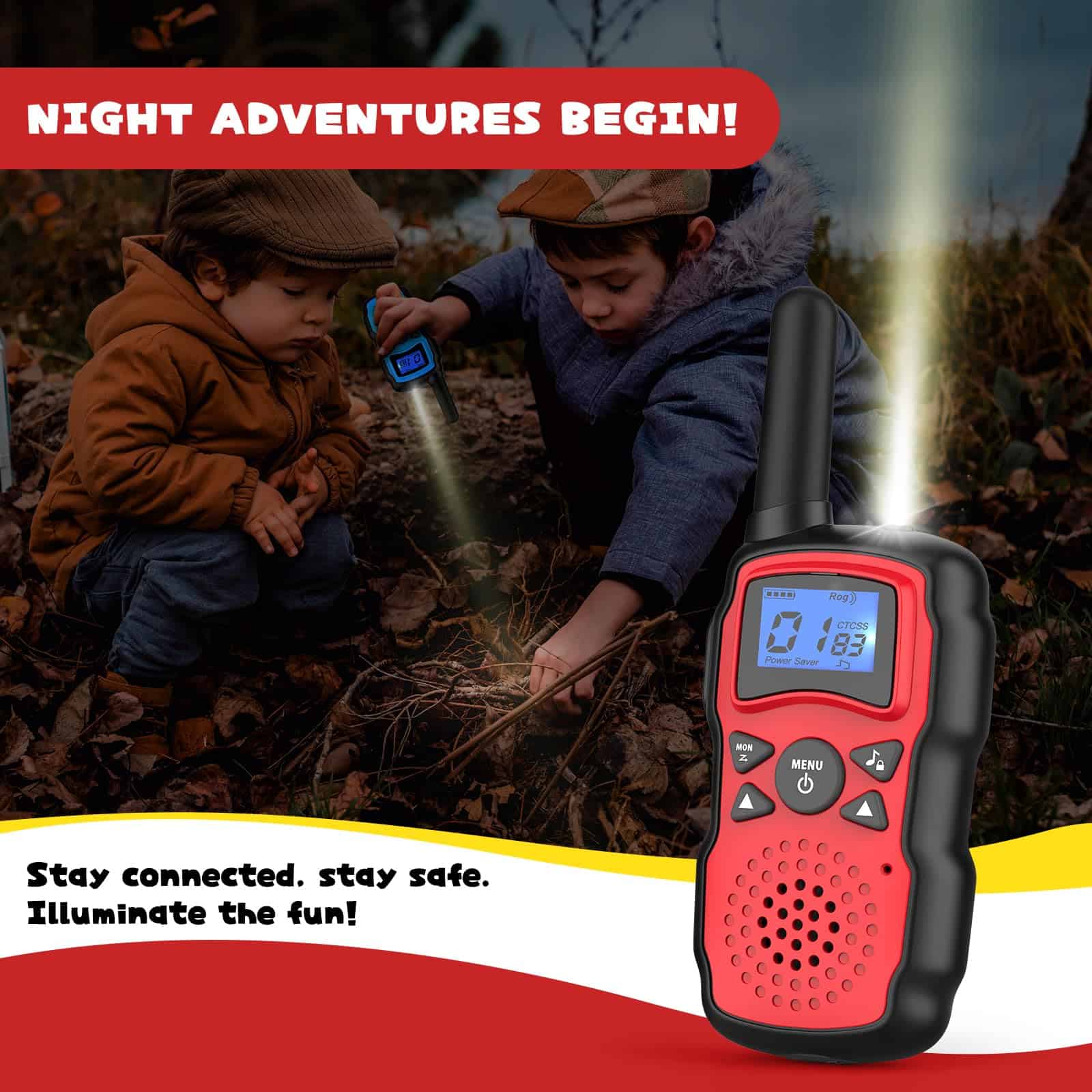 Walkie Talkies Recargables para Niños 3 Pack, Juguetes para - Imagen 8