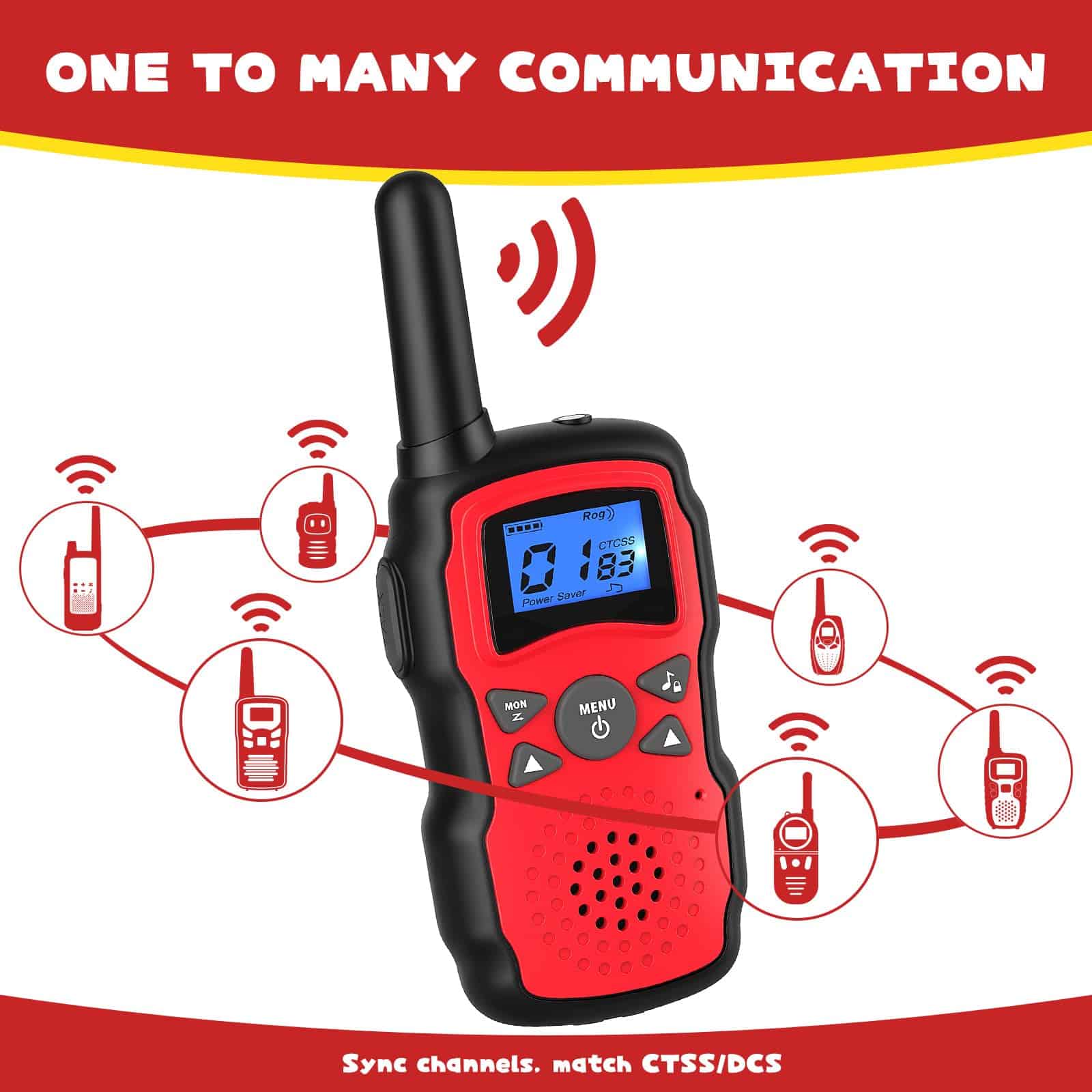 Walkie Talkies Recargables para Niños 3 Pack, Juguetes para - Imagen 10