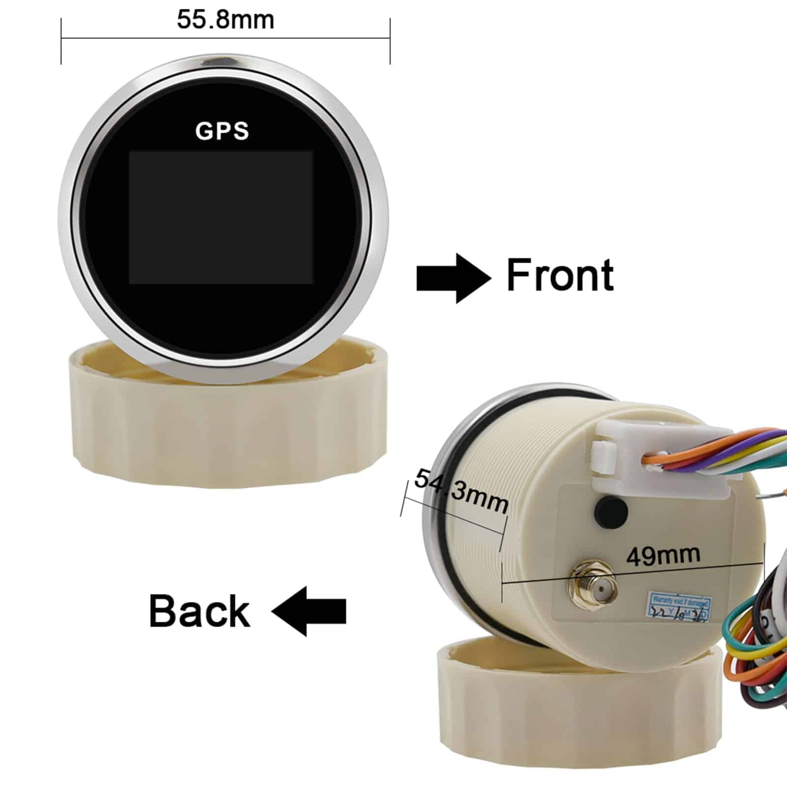 Velocímetro GPS Geloo de 52mm 2 Ajustable para Motocicleta - Imagen 6