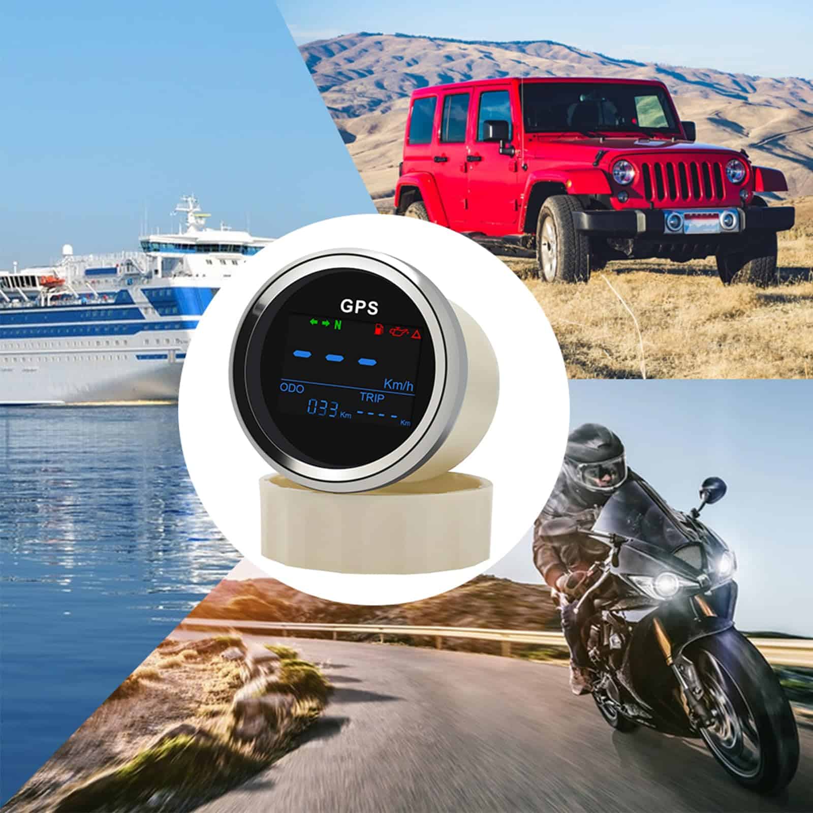 Velocímetro GPS Geloo de 52mm 2 Ajustable para Motocicleta - Imagen 8