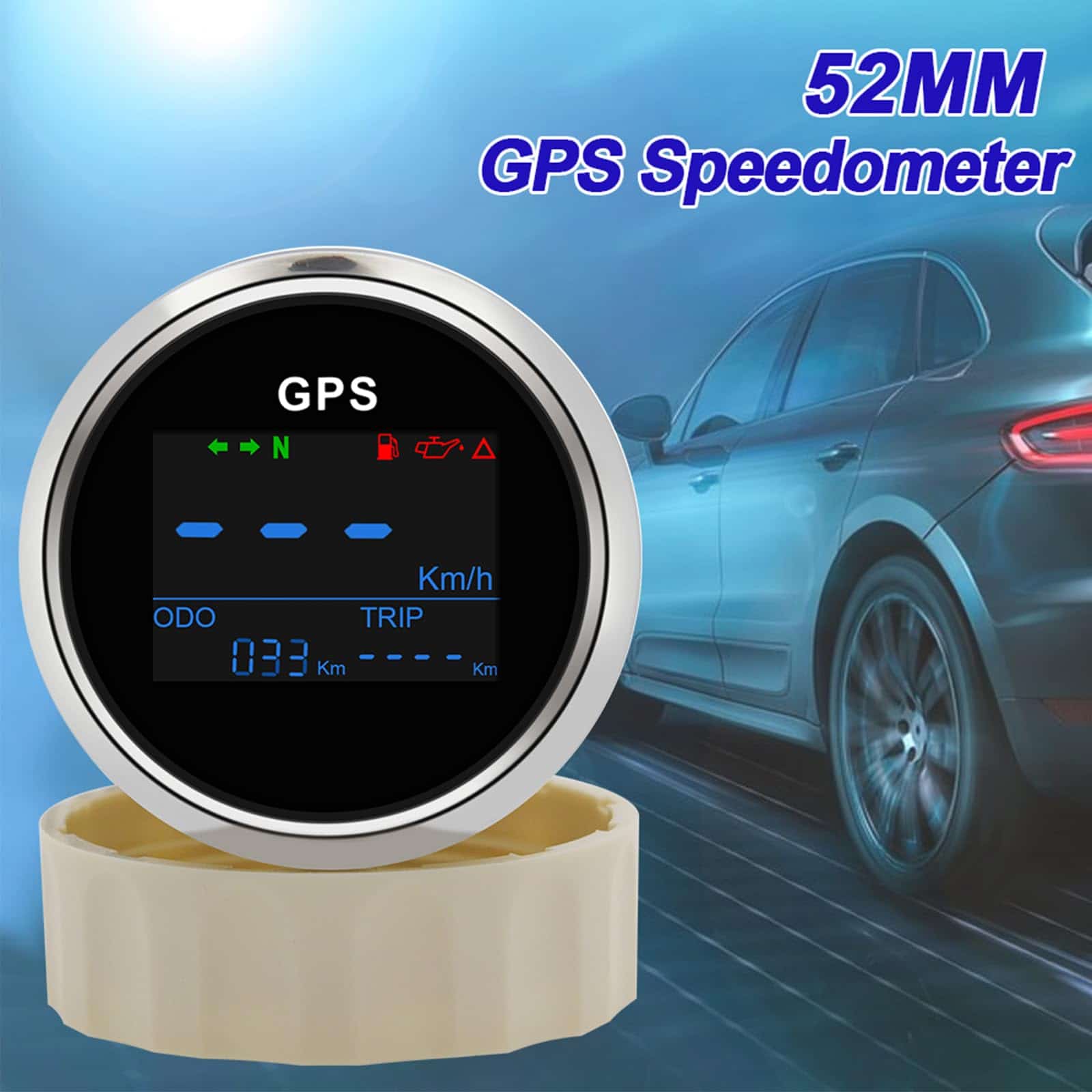 Velocímetro GPS Geloo de 52mm 2 Ajustable para Motocicleta - Imagen 5
