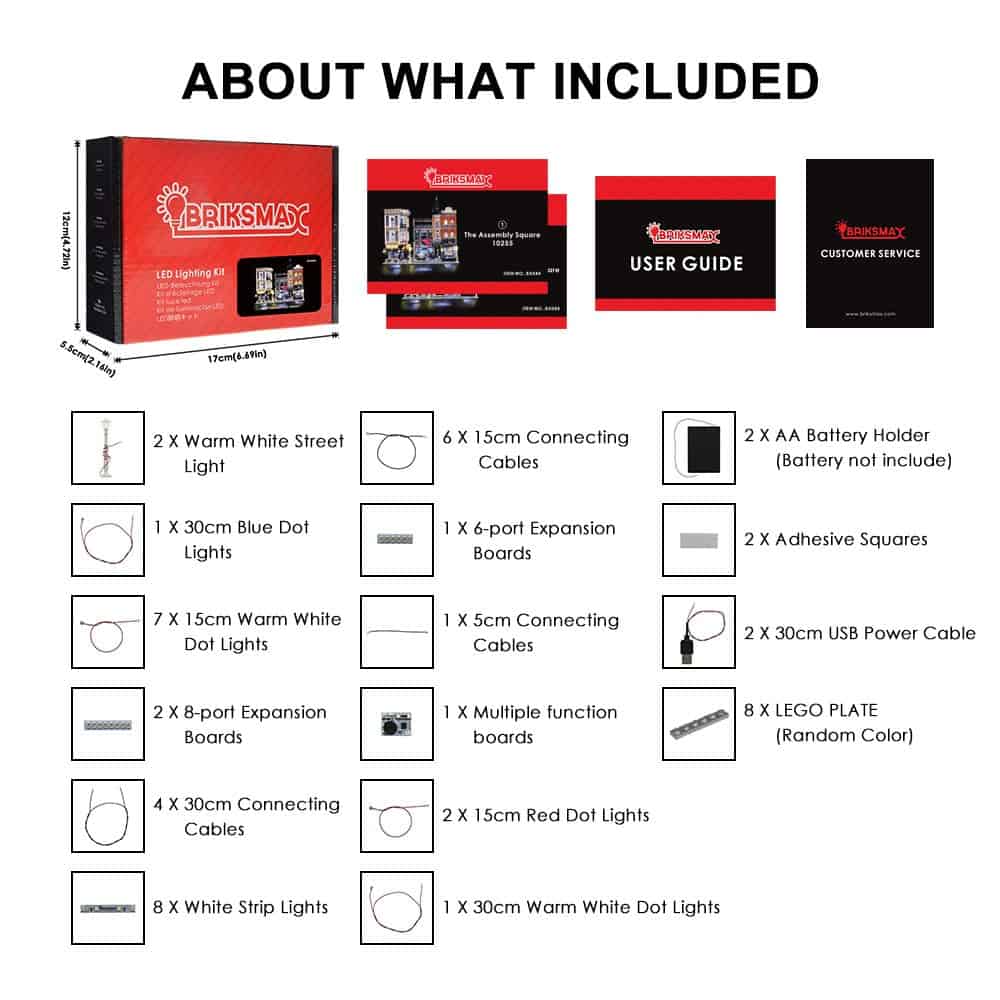 Kit de iluminación LED BRIKSMAX para Assembly Square - - Imagen 8