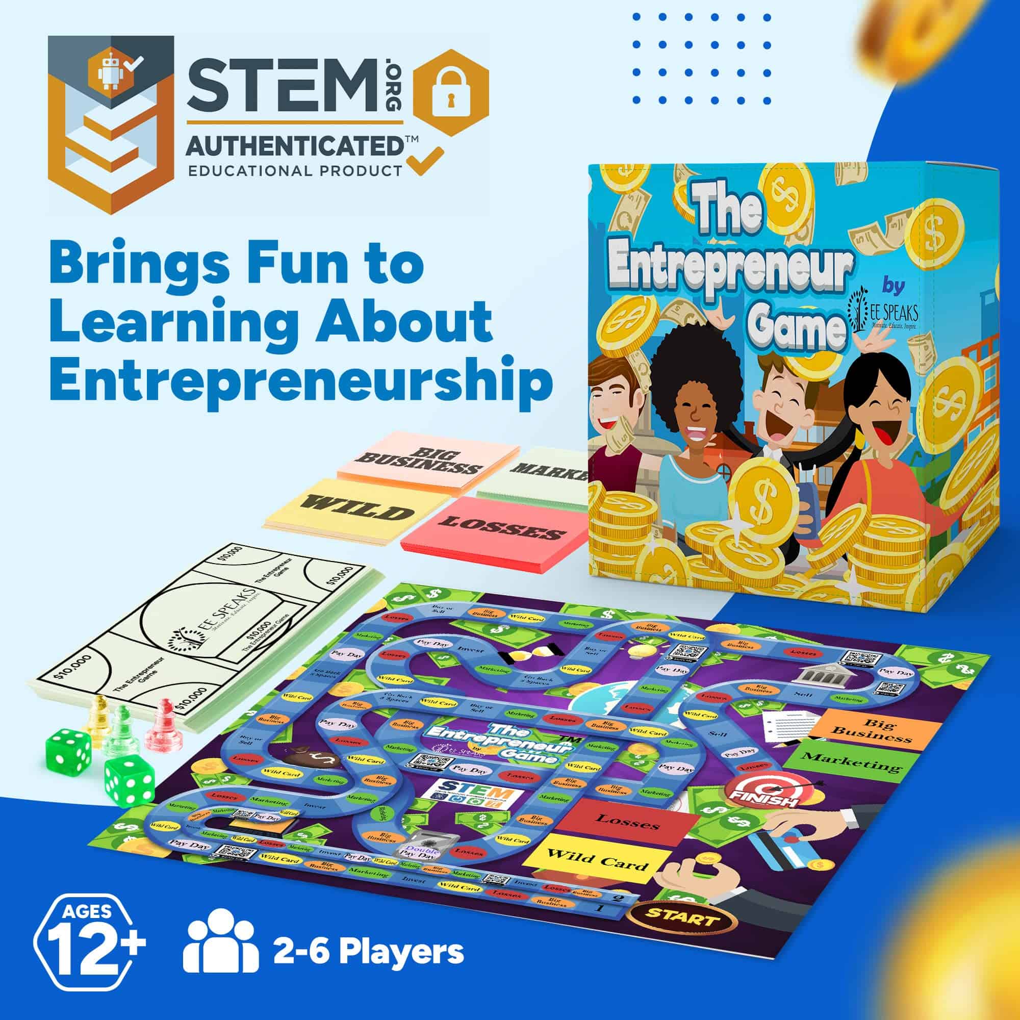 Juego de Emprendedores - Juego de Mesa STEM Acreditado y