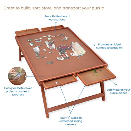 Bits and Pieces - Tablero de Rompecabezas Jumbo Lounger con - Imagen 6