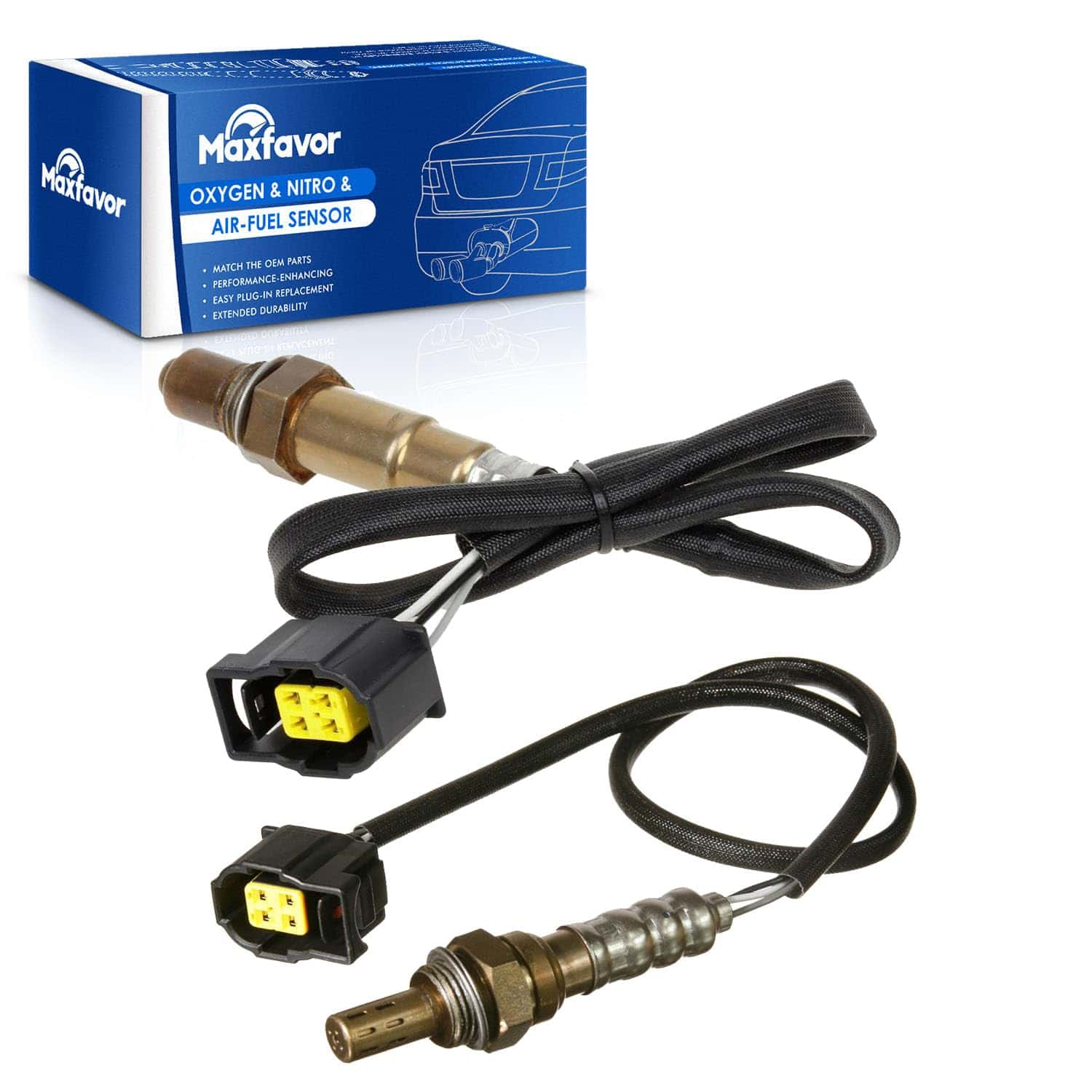 MAXFAVOR 2Pcs Sensor de Oxígeno Sustituto para Dodge