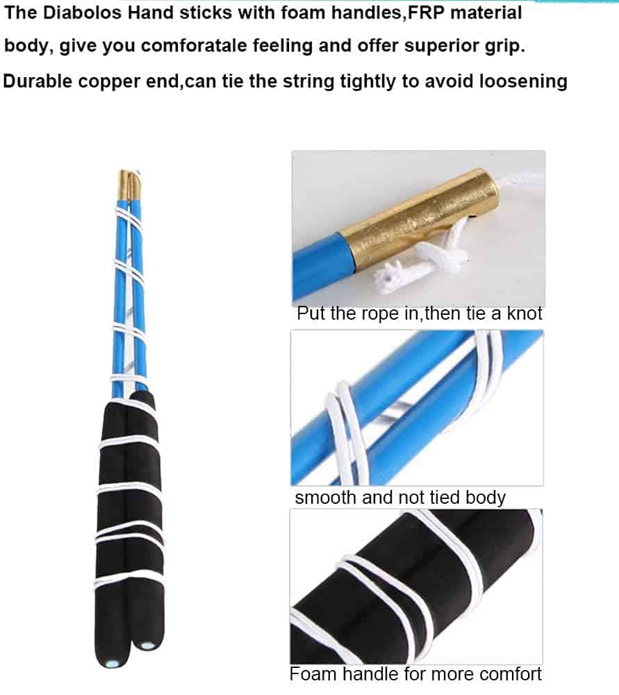 Set de Diábolo Chino, Diábolo Chino de Triple Cojinete con - Imagen 5
