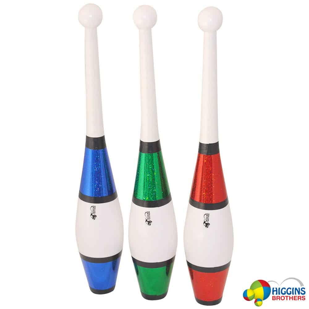 Set de 3 clavas de malabares Higgins Brothers Eclipse azul, - Imagen 4