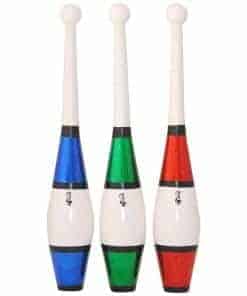 Set de 3 clavas de malabares Higgins Brothers Eclipse azul,