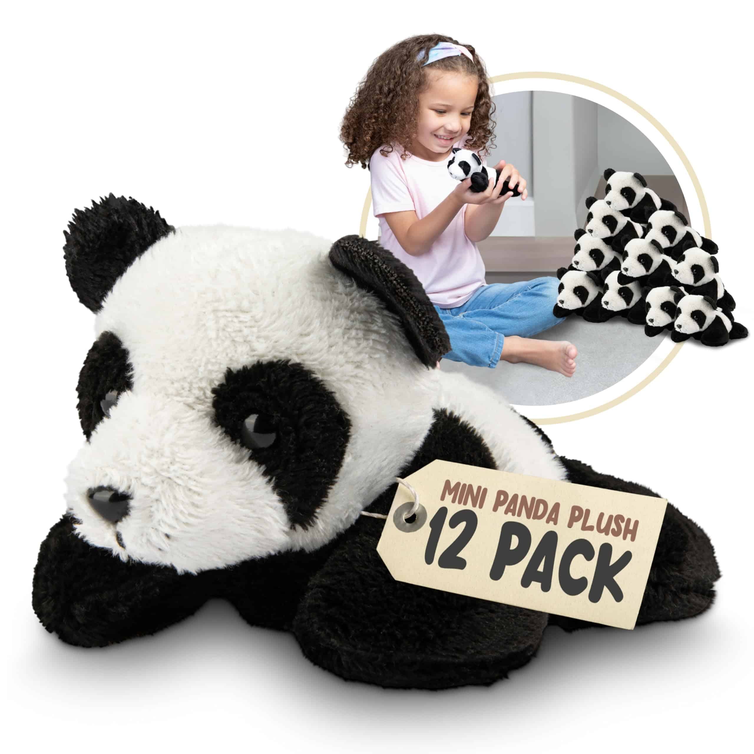Juguetes de Peluche Mini Panda de Forest & Twelfth, Paquete